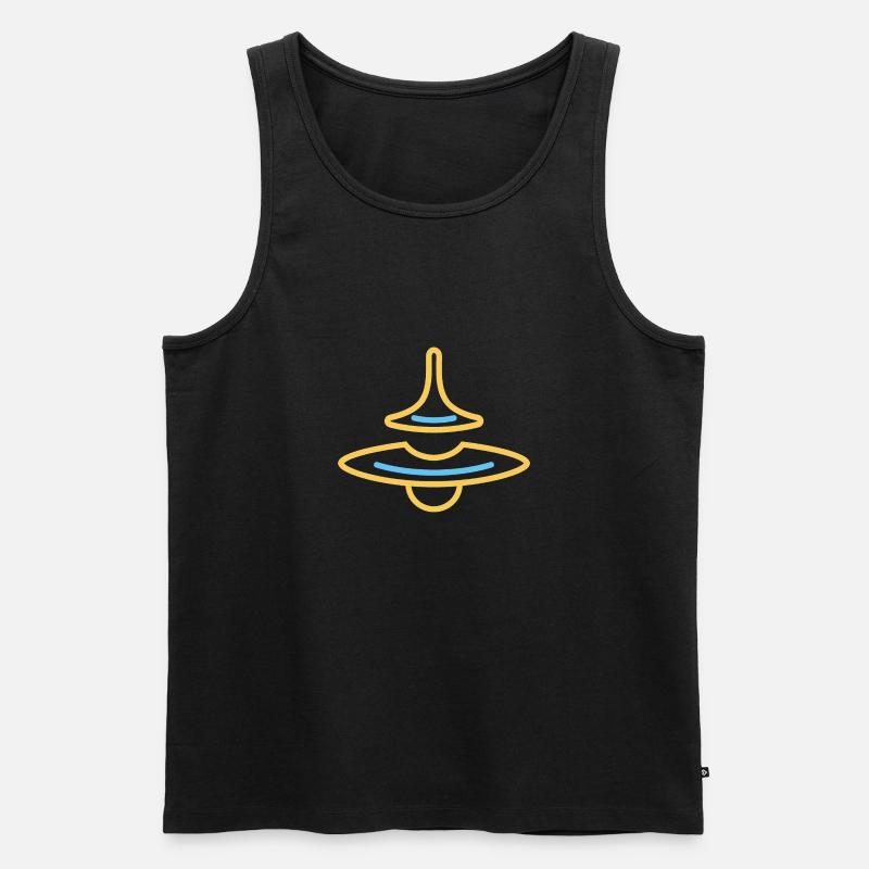 KREISEL - Männer Premium Bio Tank Top - Schwarz