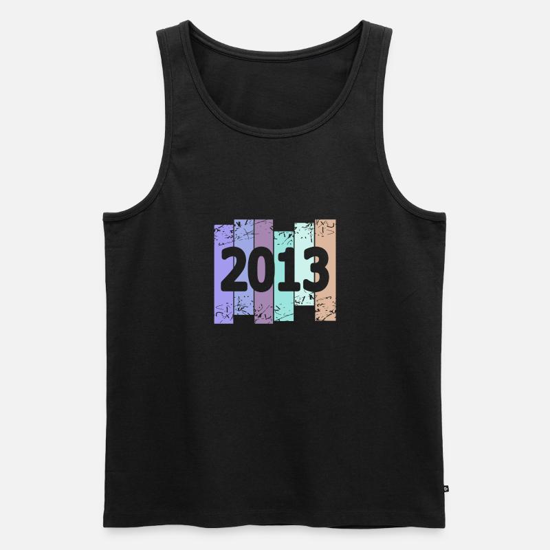 2013 - Männer Premium Bio Tank Top - Schwarz