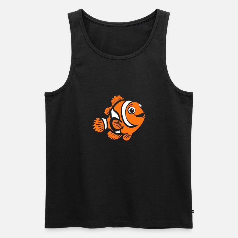 Clownfisch - Männer Premium Bio Tank Top - Schwarz