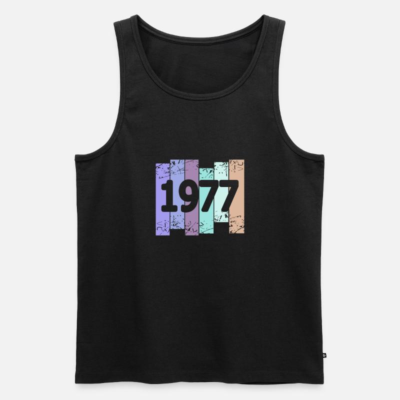Oldtimer 1977 - Männer Premium Bio Tank Top - Schwarz