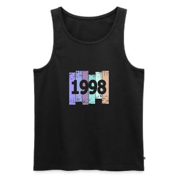 Goths 1998 - Men's Premium Organic Tank Top - black - Front - AI Model Male 178 light (178cm)