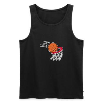Basketball Basketballer - Männer Premium Bio Tank Top - Schwarz - Vorne - Michal (187cm)