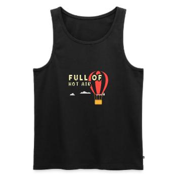 Heißluftballon & Ballon Fahrer Geschenk - Männer Premium Bio Tank Top - Schwarz - Vorne - Michal (187cm)