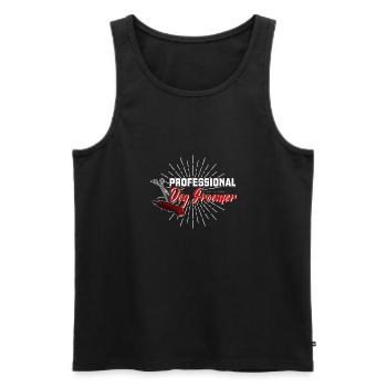 Hunde Hundefriseur Grooming Schneiden Spruch - Männer Premium Bio Tank Top - Schwarz - Vorne - AI Model Male 178 light (178cm)