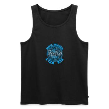 Vorname Julia - Männer Premium Bio Tank Top - Schwarz - Vorne - Michal (187cm)