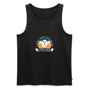 Grusel Halloweenspruch Spruch Halloween - Männer Premium Bio Tank Top - Schwarz - Vorne - Michal (187cm)