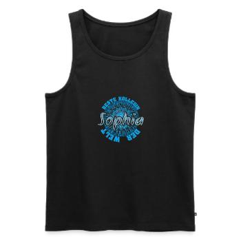 Beste für Sophia Sophia Arbeitskollegin - Männer Premium Bio Tank Top - Schwarz - Vorne - AI Model Male 178 light (178cm)