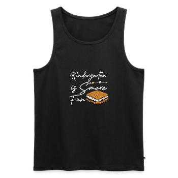 Kids Kindergarten Is Smore Fun Camping Marshmallow - Männer Premium Bio Tank Top - Schwarz - Vorne - Michal (187cm)