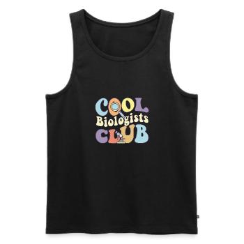 Cool Biologists Club Microbiologist Crew Marine - Männer Premium Bio Tank Top - Schwarz - Vorne - Michal (187cm)