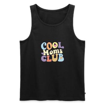 Cool Moms Club Proud Mama Squad Mother's Day New - Men's Premium Organic Tank Top - black - Front - AI Model Male 178 light (178cm)