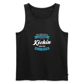 Küchenchef Chefkoch Hobbykoch Koch Kochen - Männer Premium Bio Tank Top - Schwarz - Vorne - Michal (187cm)