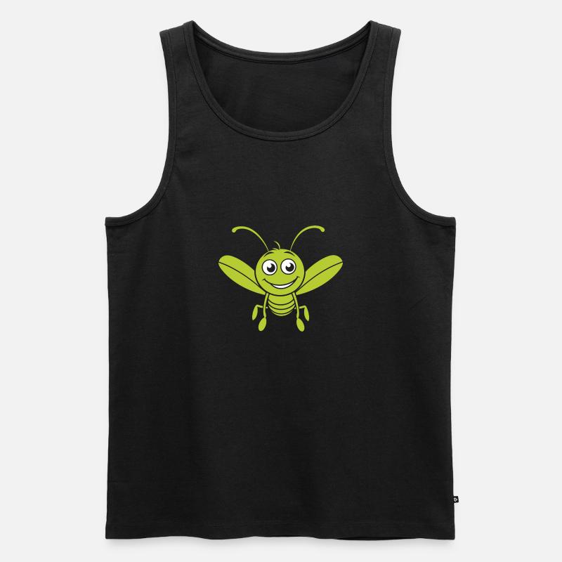 Heuschrecke - Männer Premium Bio Tank Top - Schwarz