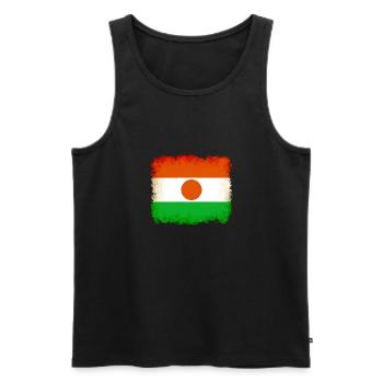 Niger Niger - Men's Premium Organic Tank Top - black - Front - AI Model Male 178 light (178cm)