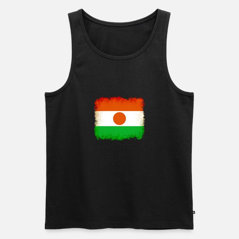 Niger Niger - Männer Premium Bio Tank Top - Schwarz