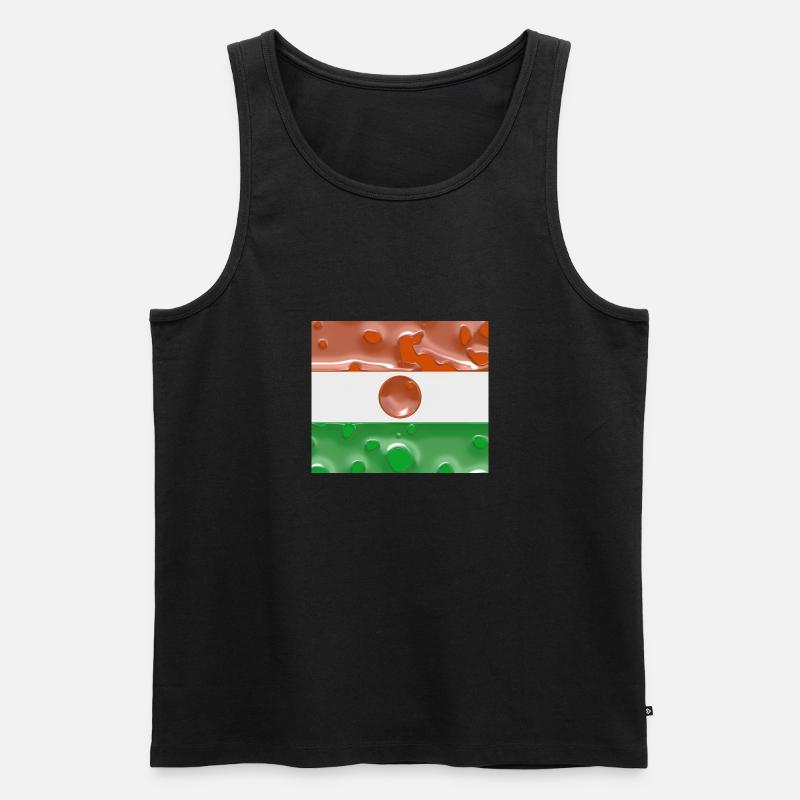 Niger Niger - Männer Premium Bio Tank Top - Schwarz