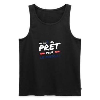 Football France - équipe de football de football - Débardeur bio Premium Homme - noir - Devant - Michal (187cm)