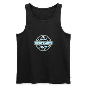 Vorname Andon - Männer Premium Bio Tank Top - Schwarz - Vorne - Michal (187cm)