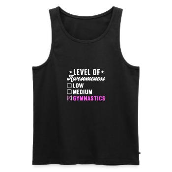 Akrobat Turner Gymnastik Turnen Tumbling - Männer Premium Bio Tank Top - Schwarz - Vorne - AI Model Male 178 light (178cm)
