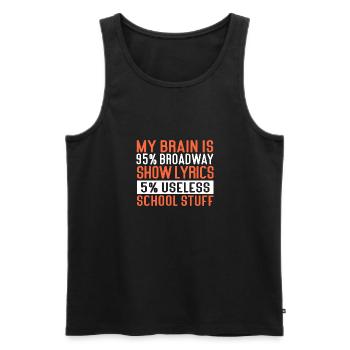 Actrice Drame Broadway Musical Theater - Débardeur bio Premium Homme - noir - Devant - Michal (187cm)