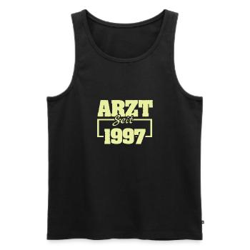 Ärztin 1997 - Männer Premium Bio Tank Top - Schwarz - Vorne - Michal (187cm)