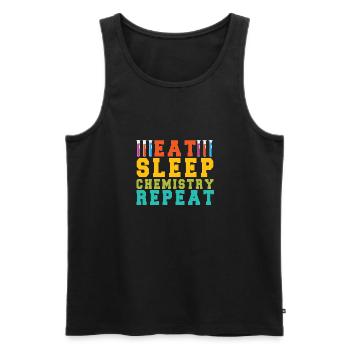 Chemie Lehrer Wissenschaftler Chemieker - Männer Premium Bio Tank Top - Schwarz - Vorne - Michal (187cm)