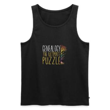 Genealogy Genealogy Genealogist - Men's Premium Organic Tank Top - black - Front - Michal (187cm)