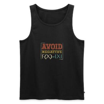 Lustiger Mathe Lehrer Spruch Mathematik - Männer Premium Bio Tank Top - Schwarz - Vorne - Michal (187cm)