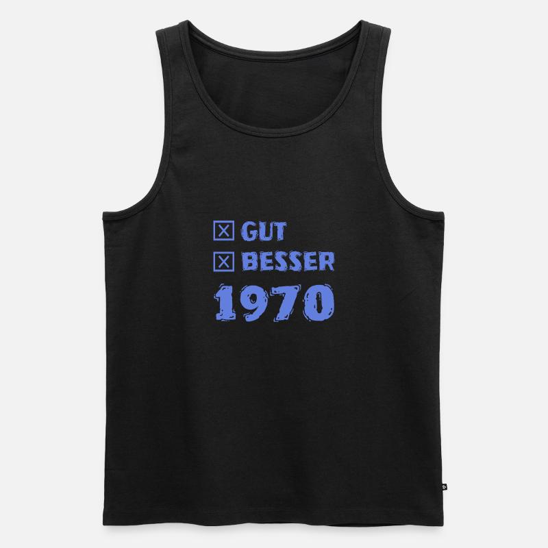 Besser 1970 - Männer Premium Bio Tank Top - Schwarz