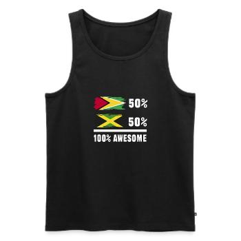 Guyana Flag Guyanese Guyana - Men's Premium Organic Tank Top - black - Front - Michal (187cm)