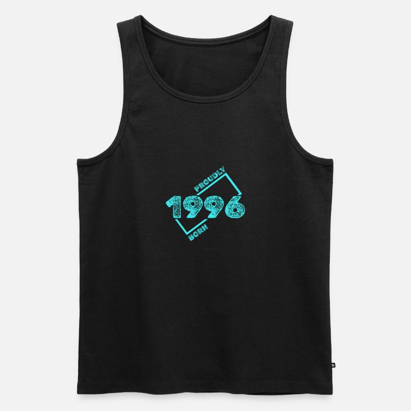 1996 - Männer Premium Bio Tank Top - Schwarz