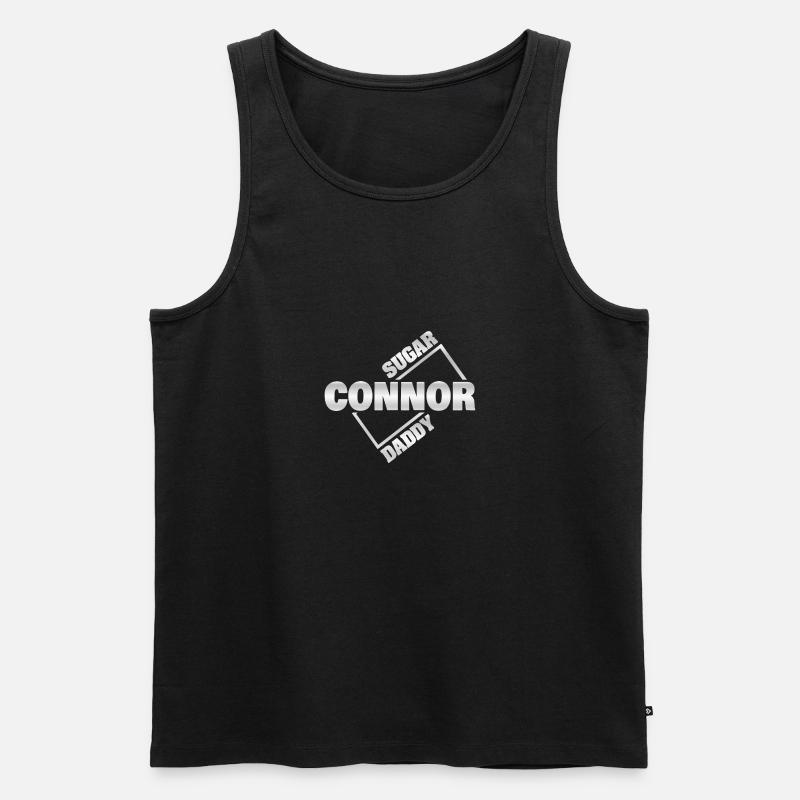 Sugardaddy Connor - Männer Premium Bio Tank Top - Schwarz