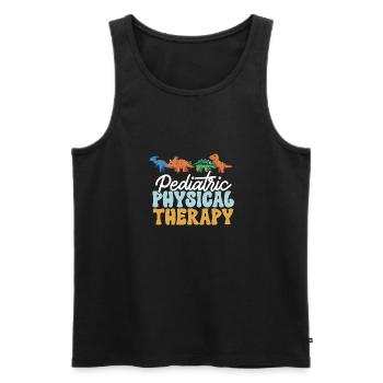 Physiotherapie Kinderphysiotherapeutin - Männer Premium Bio Tank Top - Schwarz - Vorne - Michal (187cm)