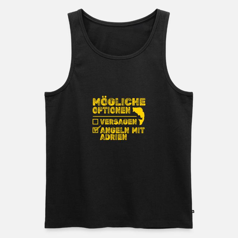 Adrien als Adrien - Männer Premium Bio Tank Top - Schwarz