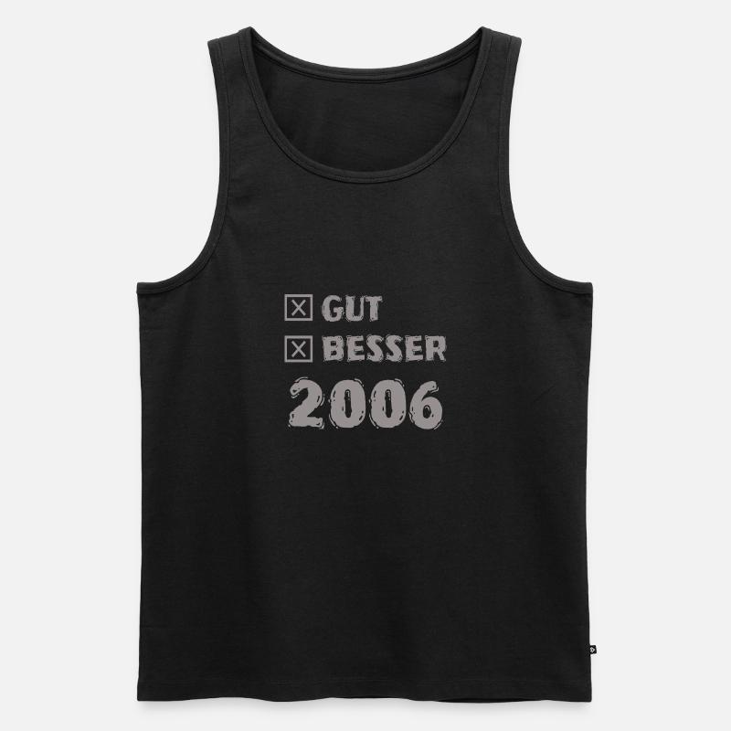 Besser 2006 - Männer Premium Bio Tank Top - Schwarz
