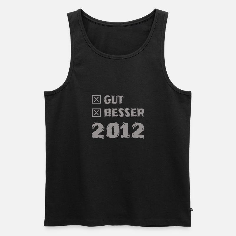 Gut 2012 - Männer Premium Bio Tank Top - Schwarz