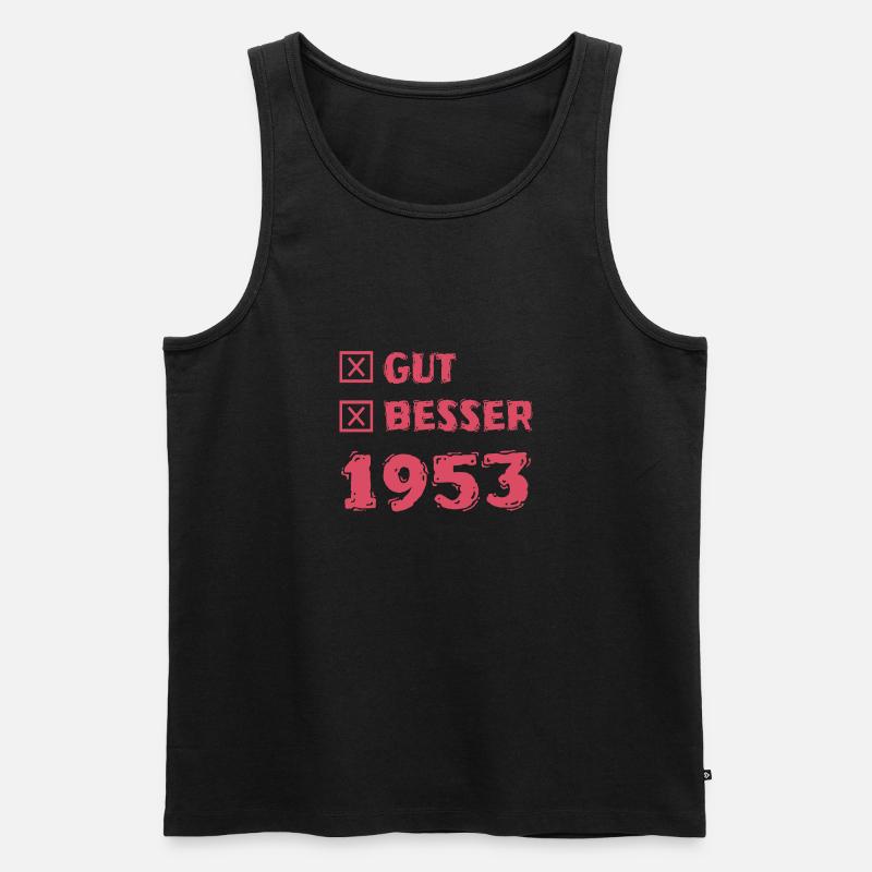 1953 - Männer Premium Bio Tank Top - Schwarz
