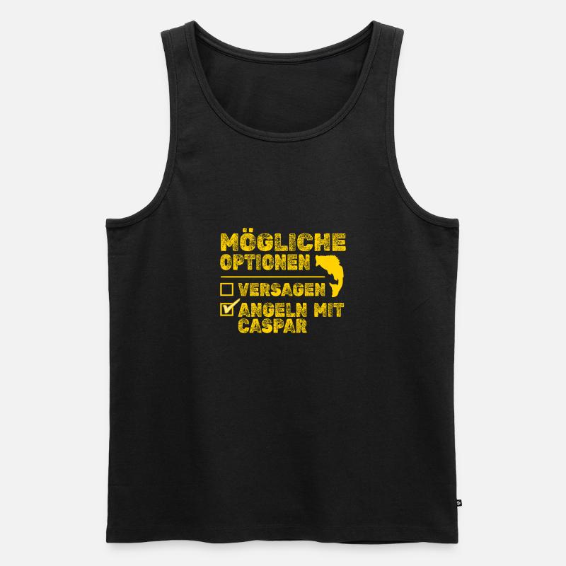 Caspar - Männer Premium Bio Tank Top - Schwarz