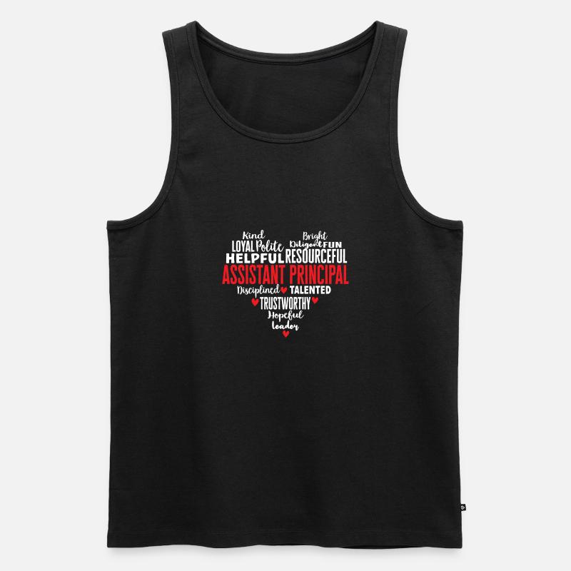 Stellvertretender Schulleiter - Männer Premium Bio Tank Top - Schwarz