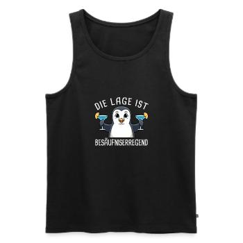 Die Lage Ist Besäufniserregend Mädelsabend - Männer Premium Bio Tank Top - Schwarz - Vorne - AI Model Male 178 light (178cm)