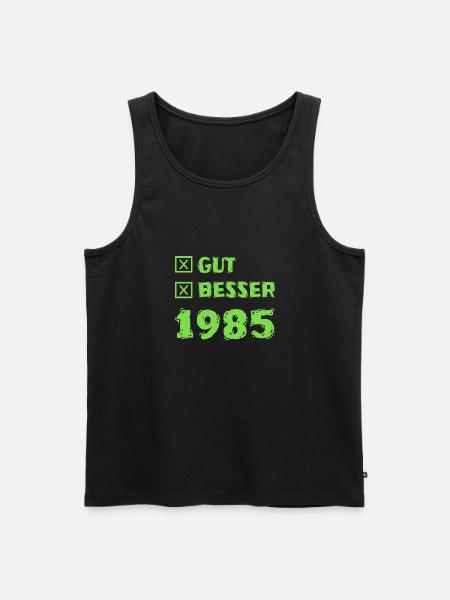 Year 1985 - Men's Premium Organic Tank Top - black