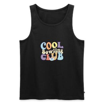 Cool Bowling Club Bowler Team Bowling Alley Player - Männer Premium Bio Tank Top - Schwarz - Vorne - AI Model Male 178 light (178cm)