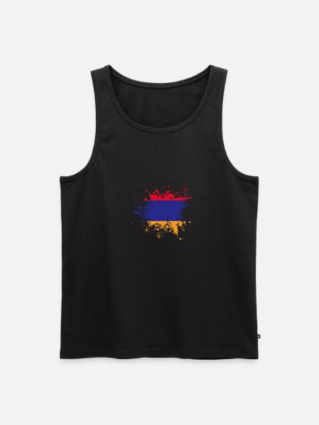 Armenian flag Armenia - Men's Premium Organic Tank Top - black
