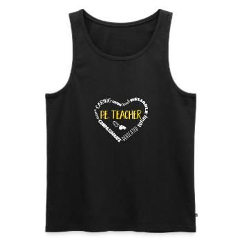 Physical Education Teacher Physical Education Teacher - Men's Premium Organic Tank Top - black - Front - Michal (187cm)