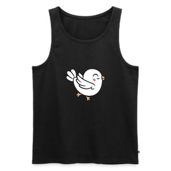 Dove - Men's Premium Organic Tank Top - black - Front - AI Model Male 178 light (178cm)