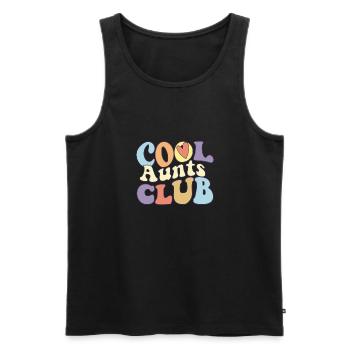 Cool Aunts Club Best Proud Auntie Ever Squad - Débardeur bio Premium Homme - noir - Devant - AI Model Male 178 light (178cm)