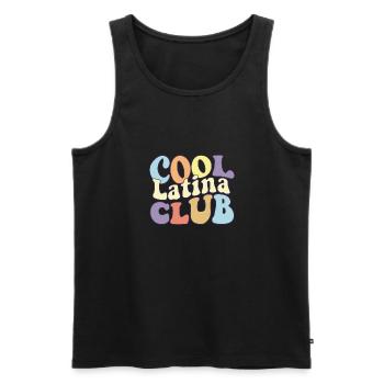 Cool Latina Club Latina Power Hispanic Heritage - Men's Premium Organic Tank Top - black - Front - AI Model Male 178 light (178cm)