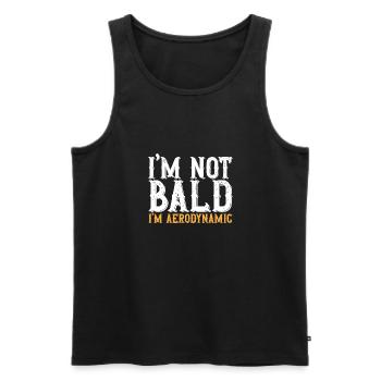 Tête chauve Calvitie Barbe Tête chauve - Débardeur bio Premium Homme - noir - Devant - Michal (187cm)