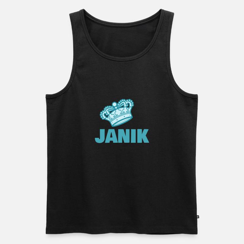 Janik - Männer Premium Bio Tank Top - Schwarz