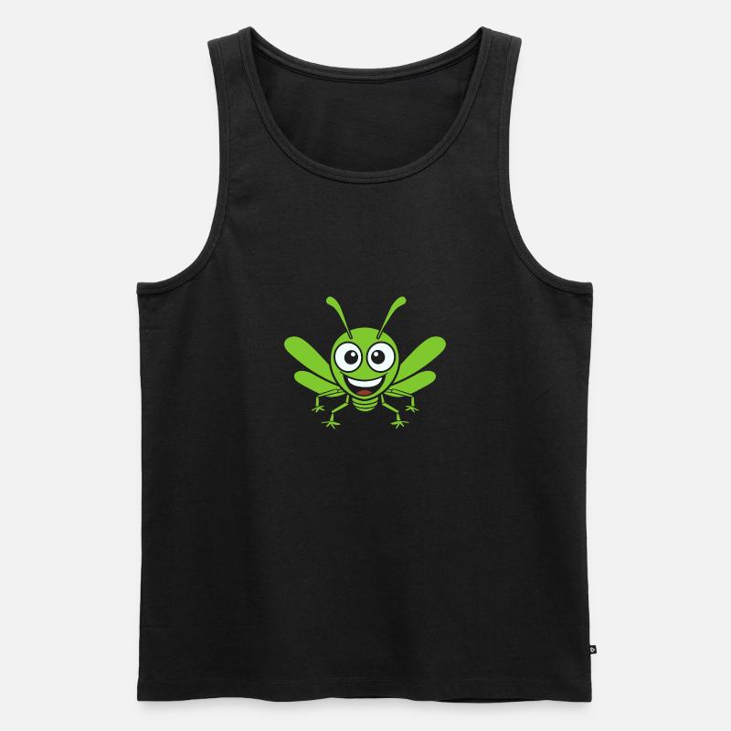 Heuschrecke - Männer Premium Bio Tank Top - Schwarz