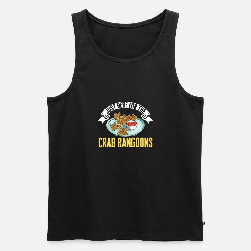 Krabben Rangoon Crab Rangoon - Männer Premium Bio Tank Top - Schwarz